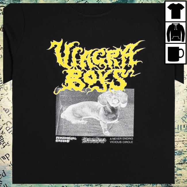 Viagra Boys Merch Store Crisis Black T-Shirt Viagra Boys Merch Store Crisis Black T-Shirt