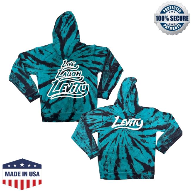 Levity Merch Store Levity Aqua Tie Dye Logo Hoodie Levity Merch Store Levity Aqua Tie Dye Logo Hoodie