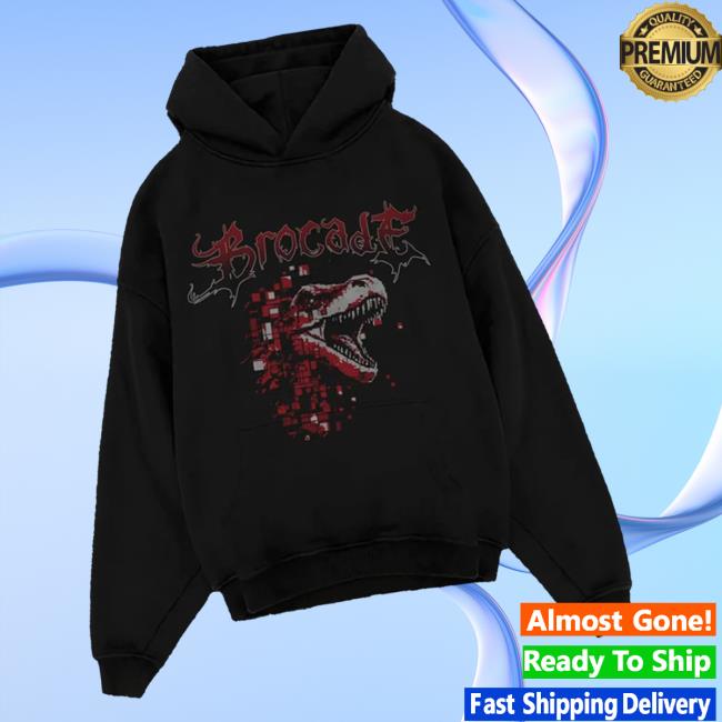Brocade Merch Store Dino Fragmented Hoodie Brocade Merch Store Dino Fragmented Hoodie