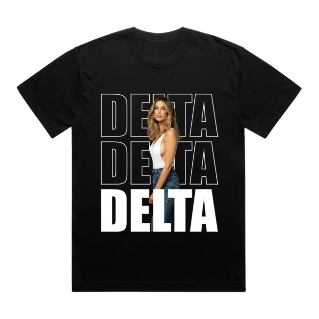 Delta Goodrem Merch Store Oversized Delta Logo Unisex T Shirt Delta Goodrem Merch Store Oversized Delta Logo Unisex T Shirt