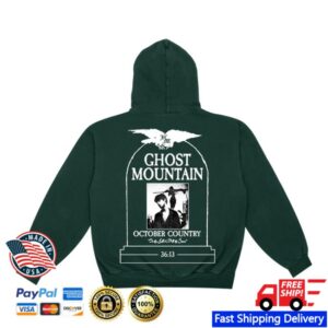 Haunted Mound Store Merch Ghost Mountain Seal Hoodie Green