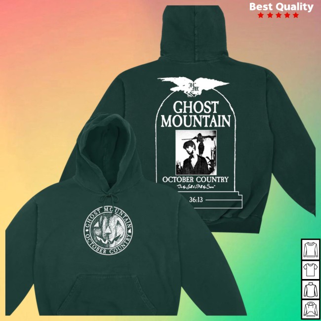 Haunted Mound Store Merch Ghost Mountain Seal Hoodie Green Haunted Mound Store Merch Ghost Mountain Seal Hoodie Green