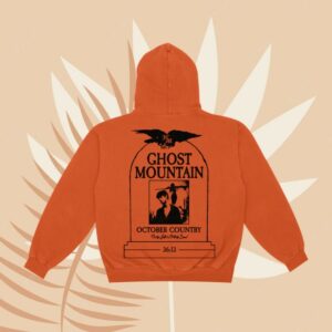 Haunted Mound Store Merch Ghost Mountain Seal Hoodie Orange