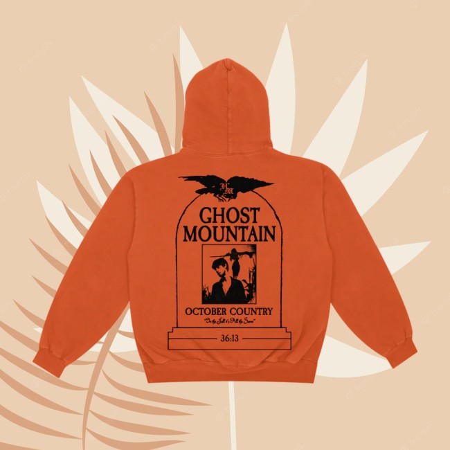Haunted Mound Store Merch Ghost Mountain Seal Hoodie Orange Haunted Mound Store Merch Ghost Mountain Seal Hoodie Orange