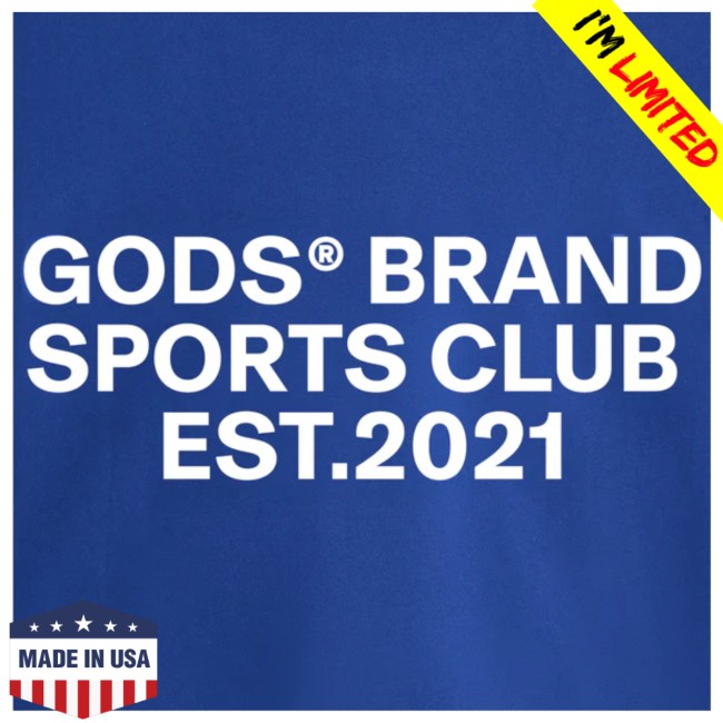 Gods Brand Store Merch Gods® Brand Sports Club Hoodie Blue Gods Brand Store Merch Gods® Brand Sports Club Hoodie Blue