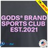 Gods Brand Store Merch Gods® Brand Sports Club Hoodie Blue Gods Brand Store Merch Gods® Brand Sports Club Hoodie Blue
