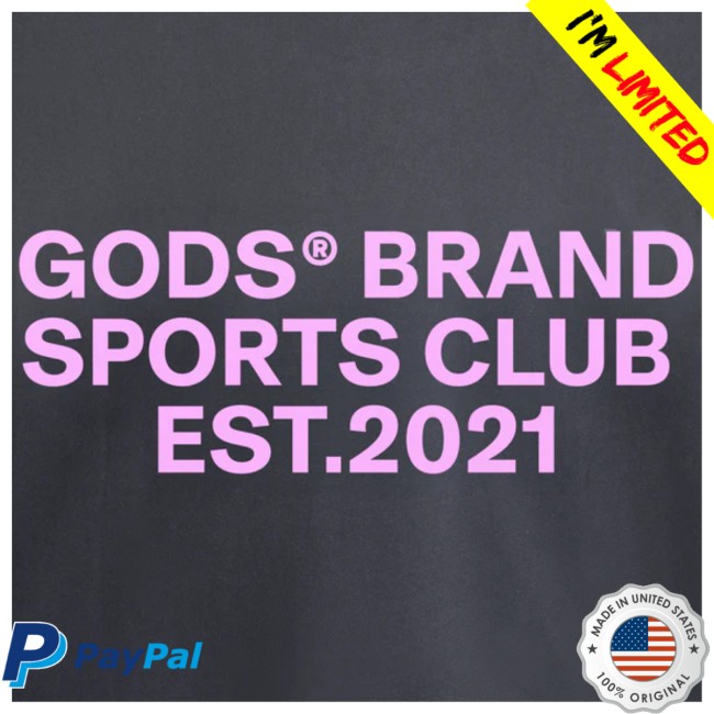 Gods Brand Store Merch Gods® Brand Sports Club Hoodie Grey Gods Brand Store Merch Gods® Brand Sports Club Hoodie Grey