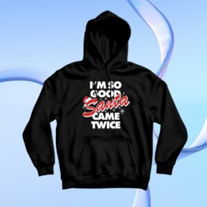 Danny Duncan Merch Store Santa Came Twice Black Hoodie
