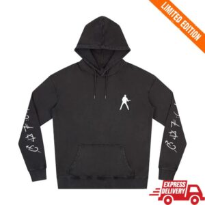 George Michael Merch Store Faith Symbol Faded Hoodie Black