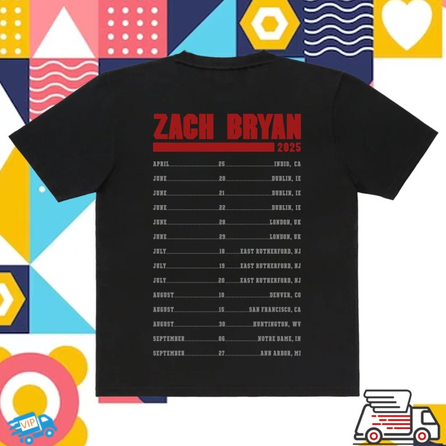 Zach Bryan Shop Store Merch Zb Photo Dateback Tee Zach Bryan Shop Store Merch Zb Photo Dateback Tee