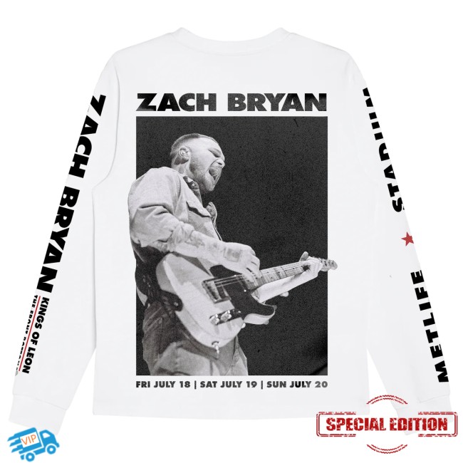 Zach Bryan Shop Store Merch Metlife Longsleeve Zach Bryan Shop Store Merch Metlife Longsleeve