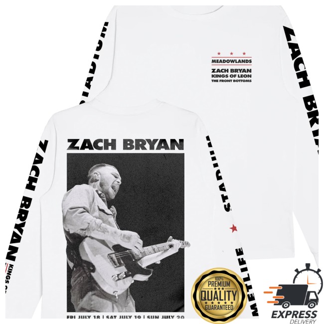 Zach Bryan Shop Store Merch Metlife Longsleeve Zach Bryan Shop Store Merch Metlife Longsleeve