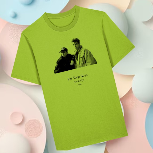 Pet Shop Boys Store Merch Annually 2026 T-Shirt Pet Shop Boys Store Merch Annually 2026 T-Shirt