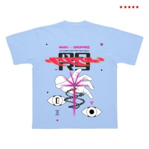 Mary Droppinz Store Merch Galactic Portal T-Shirt Blue