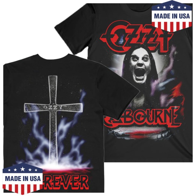 Ozzy Osbourne Store Merch Ozzy Memorial Cross Tee Ozzy Osbourne Store Merch Ozzy Memorial Cross Tee