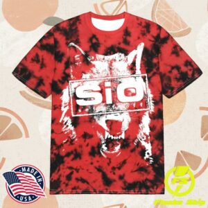 Set It Off Band Merch Store Red Tie Dye Wolf Tee