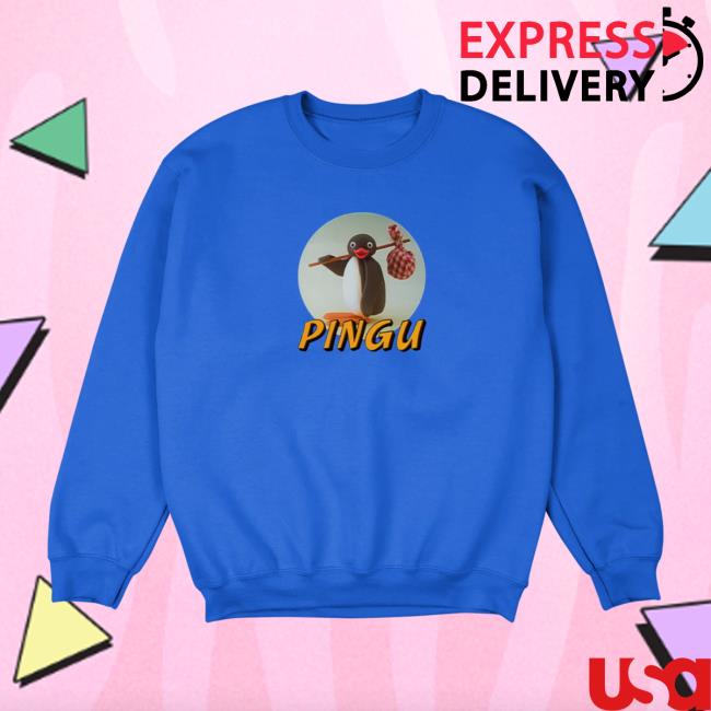 Retrokid Merch Store Pingu Logo Crewneck Royal Retrokid Merch Store Pingu Logo Crewneck Royal