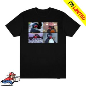 Retrokid Merch Store Pingu Moods T-Shirt Black