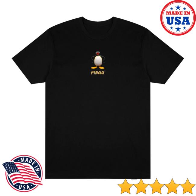 Retrokid Merch Store Pingu Noot Noot T-Shirt Black Retrokid Merch Store Pingu Noot Noot T-Shirt Black