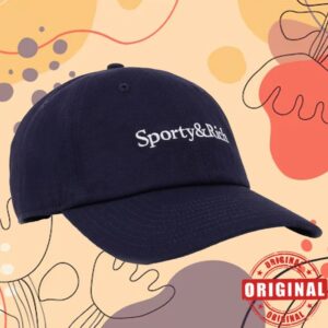 August Store Merch Sporty &Rich Serif Logo Hat