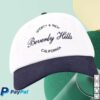 August Store Merch Sporty & Rich Beverly Script Hat (White/Navy) 2 kenny august store merch sporty rich beverly script hat white navypsd w