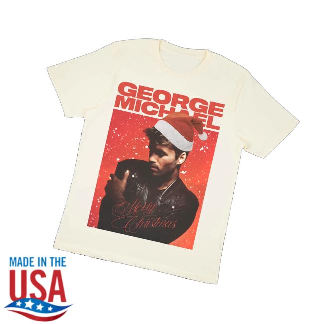 George Michael Merch Store George Michael Merry Christmas T-Shirt George Michael Merch Store George Michael Merry Christmas T-Shirt