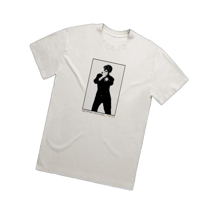 George Michael Merch Store Faith Photo Tee George Michael Merch Store Faith Photo Tee