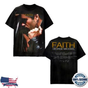George Michael Merch Store Faith Album Cover Faded Tee