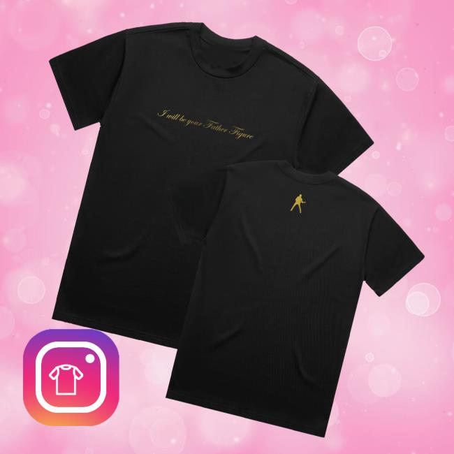 George Michael Merch Store Father Figure Black Tee George Michael Merch Store Father Figure Black Tee