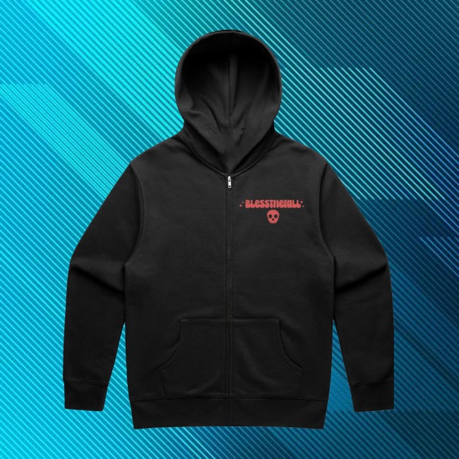 Blessthefall Store Merch Metalcore Era Zip-Up Hoodie Blessthefall Store Merch Metalcore Era Zip-Up Hoodie