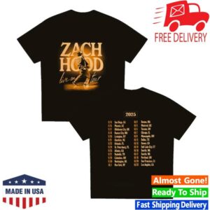 Zach Hood Merch Store Zach Hood 2025 Tour T-Shirt