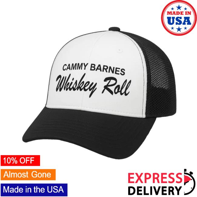 Cammy Barnes Merch Store Whiskey Roll Cap Cammy Barnes Merch Store Whiskey Roll Cap