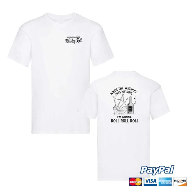Cammy Barnes Merch Store Whiskey Roll T-Shirt Cammy Barnes Merch Store Whiskey Roll T-Shirt
