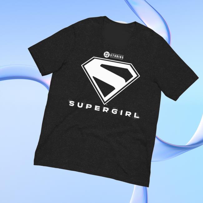DC Shop Merch Supergirl 2026 Movie Black & White Logo T-Shirt DC Shop Merch Supergirl 2026 Movie Black & White Logo T-Shirt