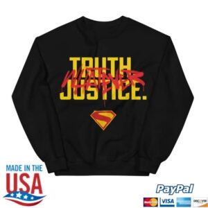 Dc Shop Merch Supergirl 2026 Movie Truth Justice Whatever Crewneck Sweatshirt