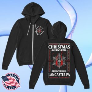 August Burns Red Merch Store Christmas Burns Red Freedom Hall Lancaster Pa Zip Hoodie