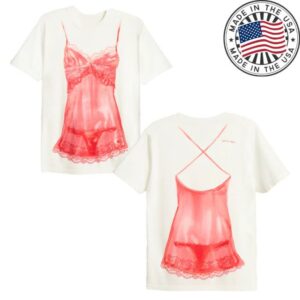 Sabrina Carpenter Merch Store Red Lingerie Tee