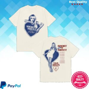 Sabrina Carpenter Merch Store Short N’ Sweet Heart Residency T-Shirt