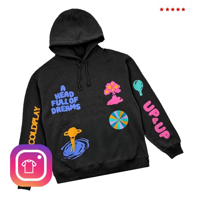 Coldplay Merch Store A Head Full Of Dreams Hoodie Coldplay Merch Store A Head Full Of Dreams Hoodie