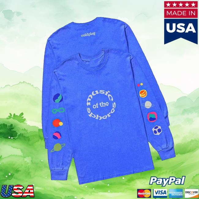 Coldplay Merch Store Music Of The Spheres Longsleeve Coldplay Merch Store Music Of The Spheres Longsleeve