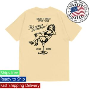 Sabrina Carpenter Store Merch Short N’ Sweet Tv Grid Residency T-Shirt