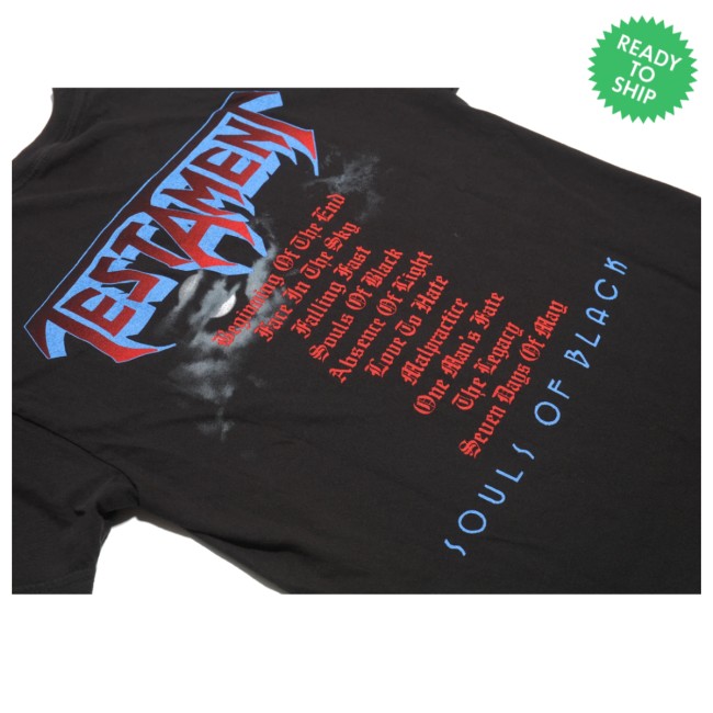 Testament Shop Store Merch Souls Of Black Cover T-Shirt Black Testament Shop Store Merch Souls Of Black Cover T-Shirt Black