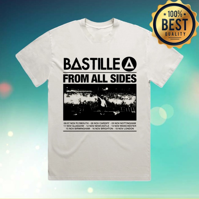 Bastille Store Merch Bastille Live Tour Natural T-Shirt Bastille Store Merch Bastille Live Tour Natural T-Shirt