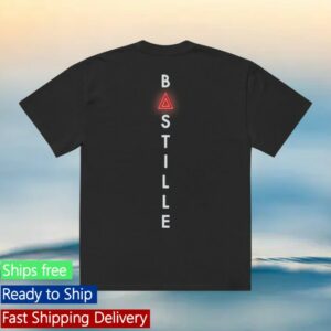 Bastille Store Merch Bastille Skeleton Heart Black T-Shirt