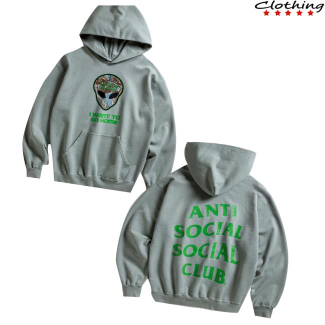 Antisocialsocialclub Merch Store Redneck Alien With Glow Hoodie Antisocialsocialclub Merch Store Redneck Alien With Glow Hoodie