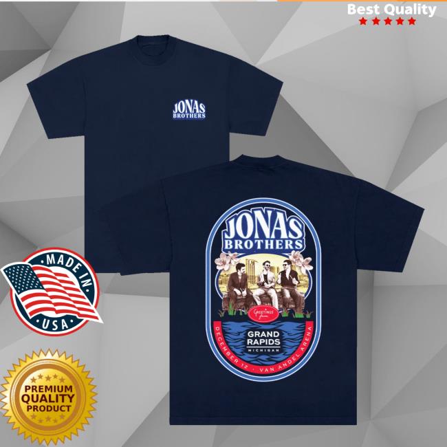 Jonas Brothers Merch Store Greetings From Your Hometown Grand Rapids Mi Tee Jonas Brothers Merch Store Greetings From Your Hometown Grand Rapids Mi Tee