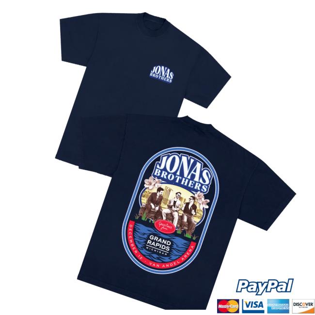 Jonas Brothers Merch Store Greetings From Your Hometown Grand Rapids Mi Tee Jonas Brothers Merch Store Greetings From Your Hometown Grand Rapids Mi Tee