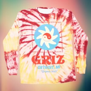 Mynameisgriz Store Merch Griz Me & The Homies Long Sleeve In Summer Drink Tie Dye