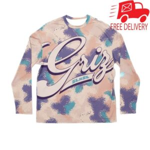 My Name Is Griz Merch Store Griz Script Dye Sub Long Sleeve In Spray Camo