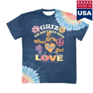 My Name Is Griz Merch Store Griz All This Love Tee In Blossom Tie Dye